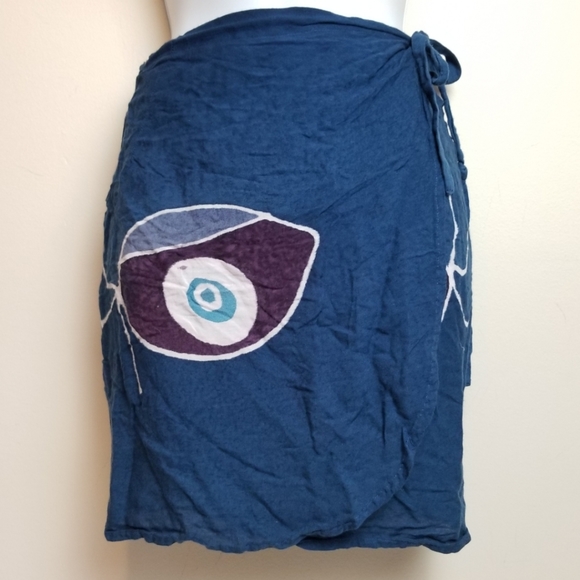 Dresses & Skirts - VINTAGE 90s Boho Wrap Tie Dye Skirt